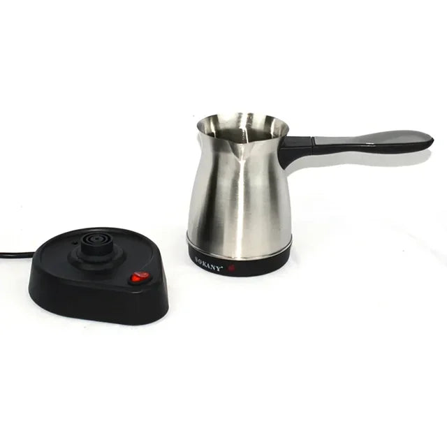 2023 New 220V 5 Cup  Turkish Greek Coffee Maker Stainless Steel Machine Moka Pot Stainless Steel Domestic Coffee Machine