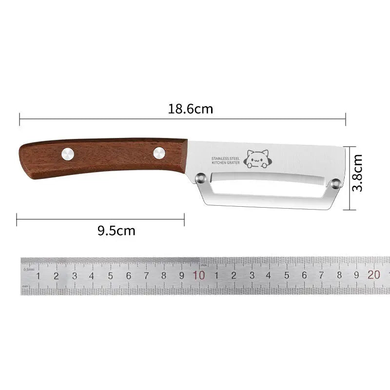 Wooden Handle Paring Knife High Appearance Kitchen Special Fruit Planer Sugarcane Paring Knife Household Thick Scraping Tools