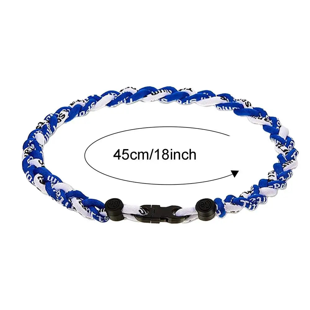 Braided Baseball Necklace Multipurpose Novelty Rope Necklace 18 Inches Sports Necklace Athletes Necklaces For Soccer