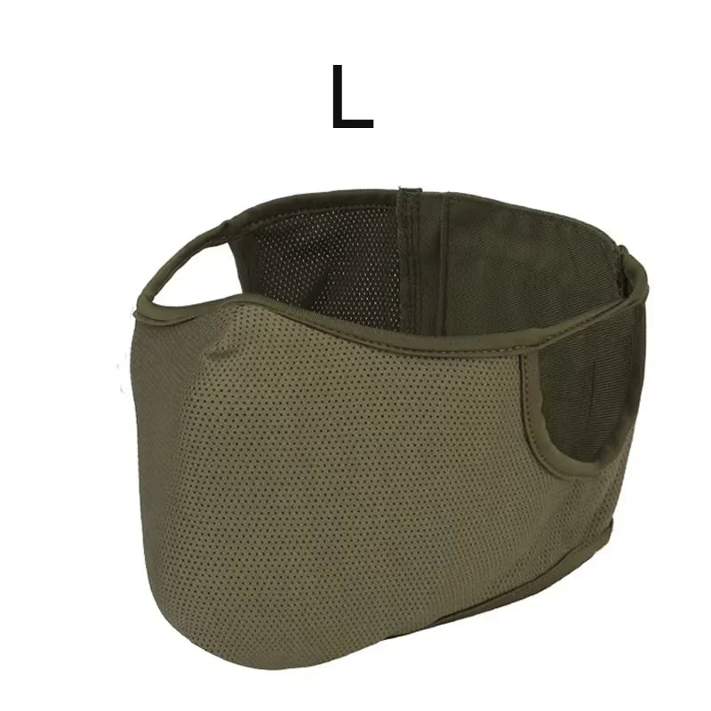 Hunting shooting mask, half face mask, equipped with silicone lining, for shooting CS war games, riding, mountaineering