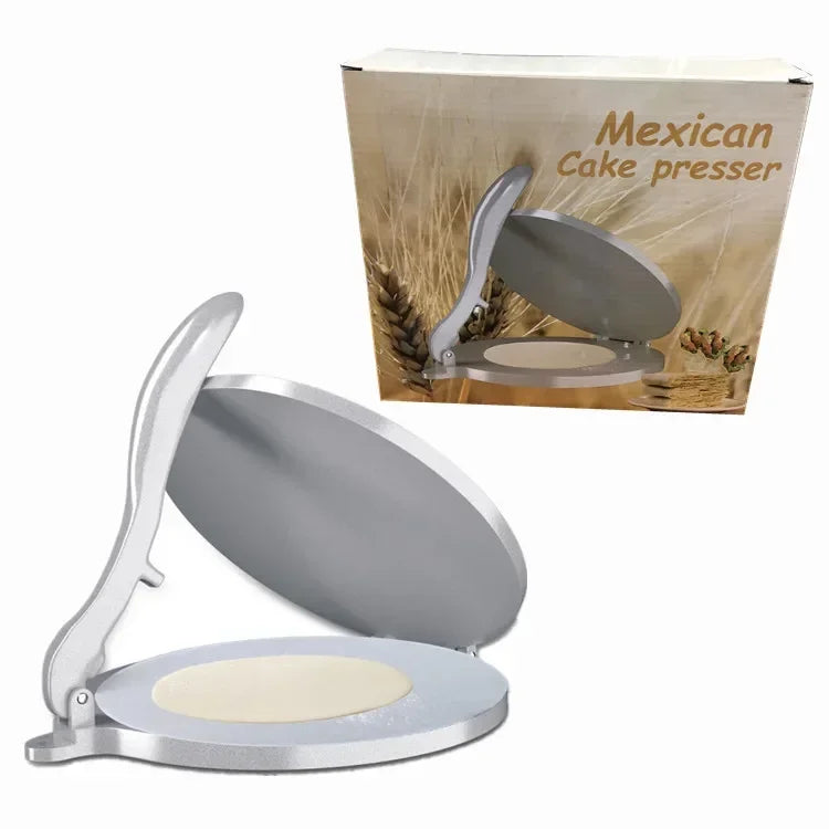 20cm DIY Tortilla Press Maker Aluminium Alloy Manual Corn Tortillas Dough Pressing Tools Kitchen Bakeware Cooking Accessories