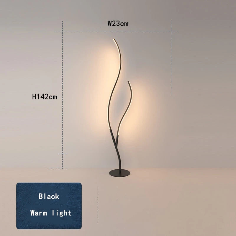 Tree Floor Lamps Minimalist smart rgb Lamp For Studio Bedroom arc lamp Indoor Decoration Led Creative Sofa Living Room Light