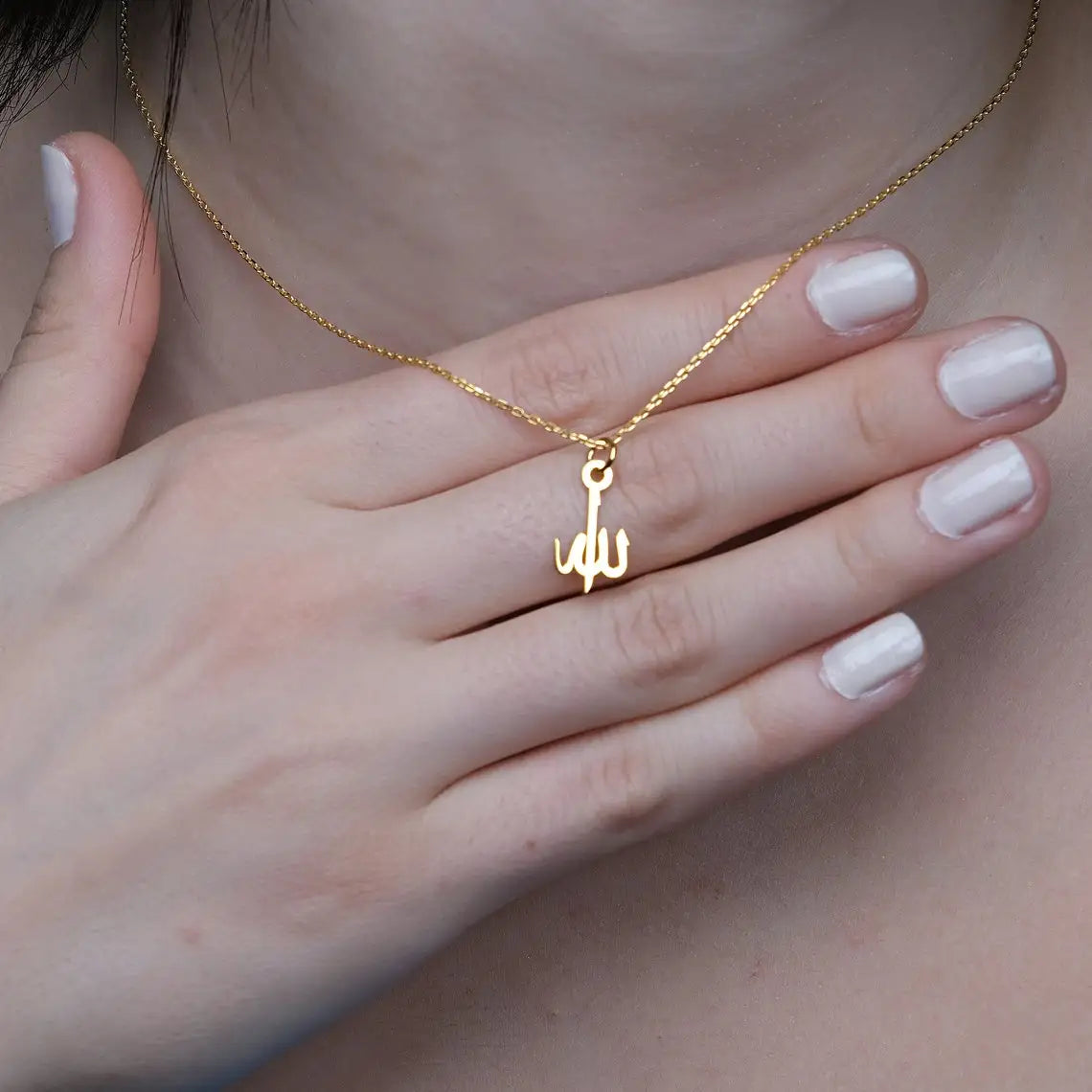 Tiny Heart Allah Necklaces For Women Islamic Jewelry Stainless Steel Arabic Qur'an Letters Choker Gift for Muslims Collier Femme