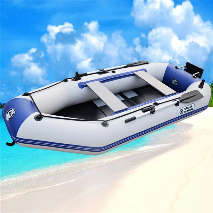 Solarmarine PVC Inflatable Rowing Boat Kayak Dinghy Fishing Ship Hovercraft Canoe Drifting Raft Sailboat Surfing Sailing 270cm
