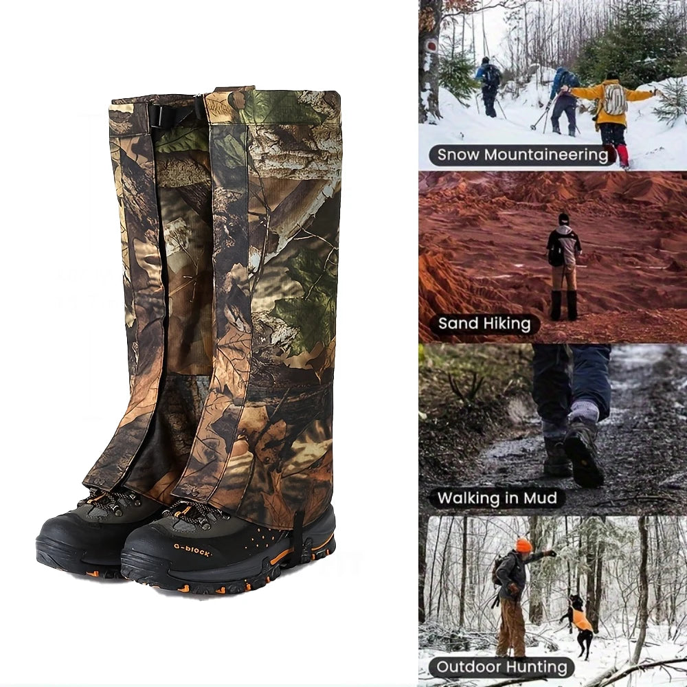 Outdoor Travel Gaiters Gaiters For Ski Boots Waterproof Legging Shoes Hunt Climbing Camping Winter Tourist Snow Foot Cover