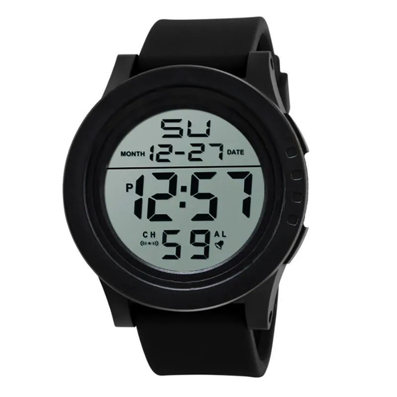 Men Sport LED Watches Top Brand Men Digital Clock Multi-Functional Rubber Man Fitnes Athlete Timekeeping Electronic Watch Reloj