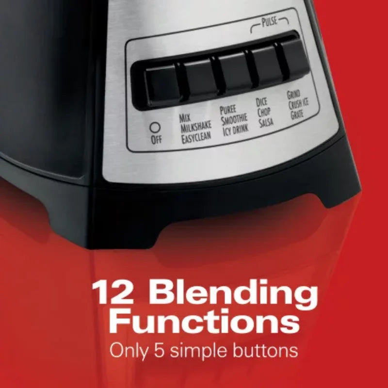 Hamilton Beach Power Elite Multi-Function Blender, 40 fl oz., 700 Watts, Black, New, 58148