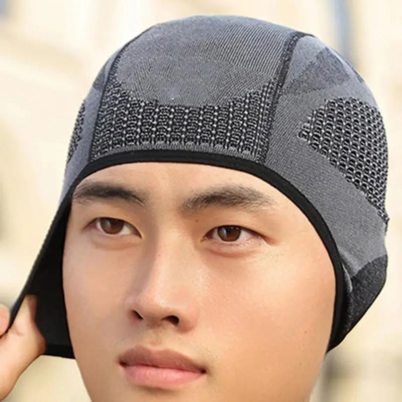 Mens Skull Caps Breathable Cycling Skull Caps Motorcycle Skull Caps Mens Running Beanie Comfortable Workout Beanie For Women Men