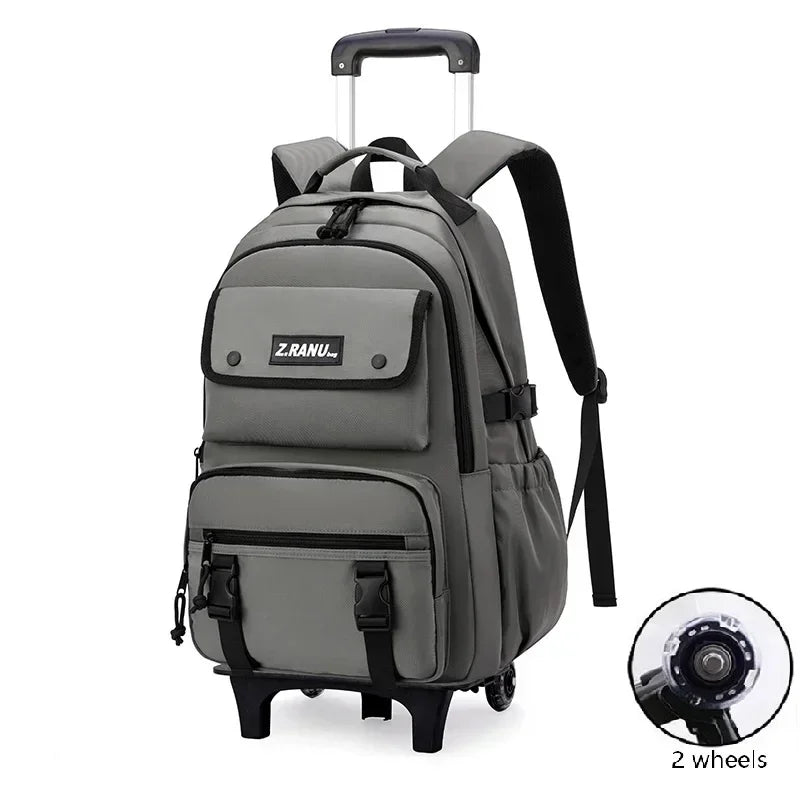 New Boys Rolling Backpacks Kids Luggage Wheeled Backpack for School Boys Trolley Bags Roller Bookbag Mochilas Escolares Infantil