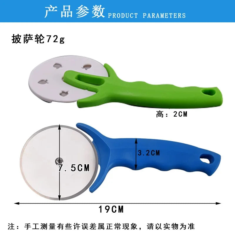 Multi-purpose Pizza Cake Stainless Steel Cutter Pastry Roller Cutter Pizza Knife Cookie Roller Wheel Scissor Kitchen Accessories