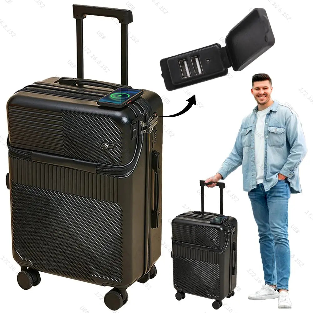 12 Inch 20 Inch 24 Inch Large Capacity Luggage Set with Spinner Wheels Travel Suitcase On Wheels Zipper Trolley Luggage Bag Case