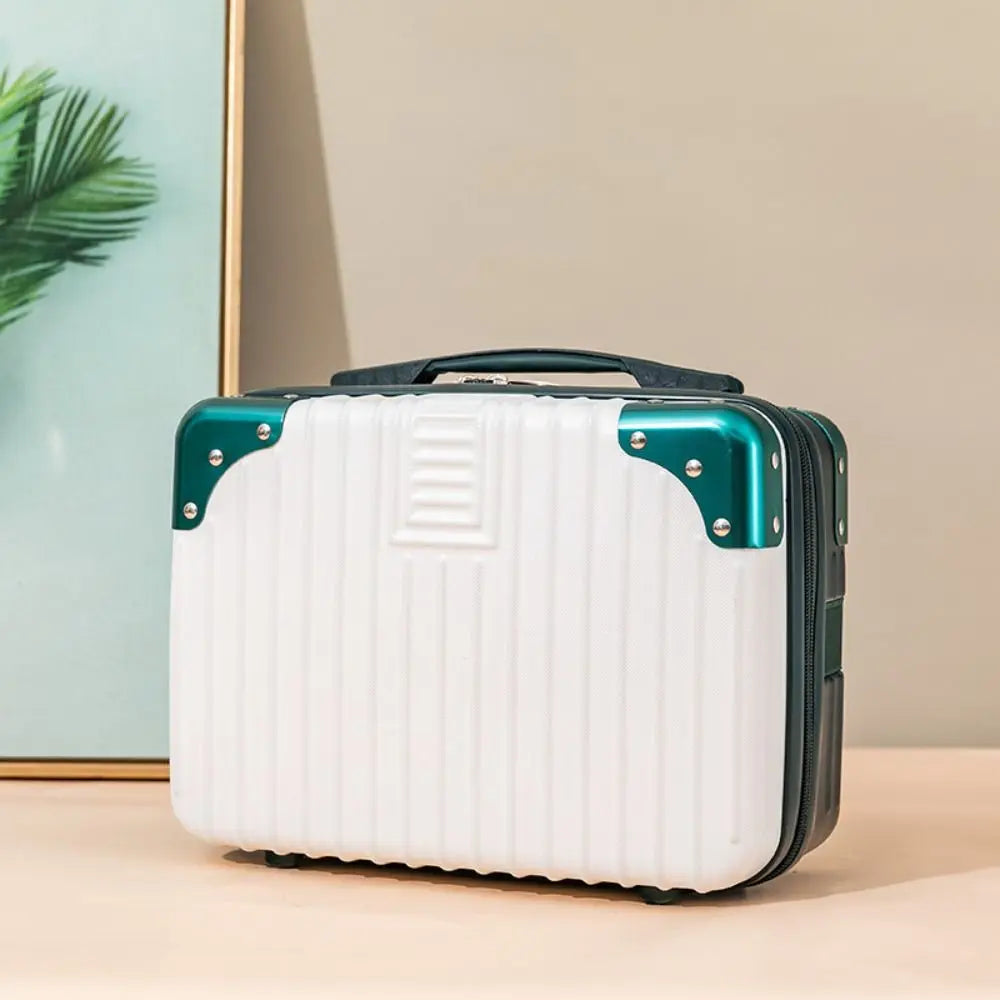 Mini Travel Suitcase Hot Sales Hand Metal corner Boarding Case Travel Luggage Cosmetic Box For Women