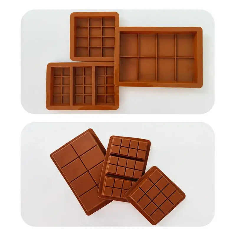 Silicone Chocolate Bar Mold Big Chocolate Candy Bar Mold Deep Large Thick Silicone Chocolate Bar Molds For Chocolate Energy