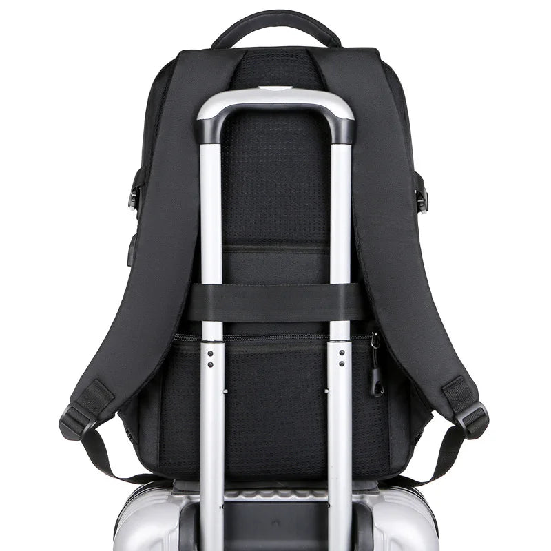 Fashionable Nylon Backpack with USB Charging Port and Earphone Hole Waterproof Men's Bag multifunctional Travel laptop Backpacks