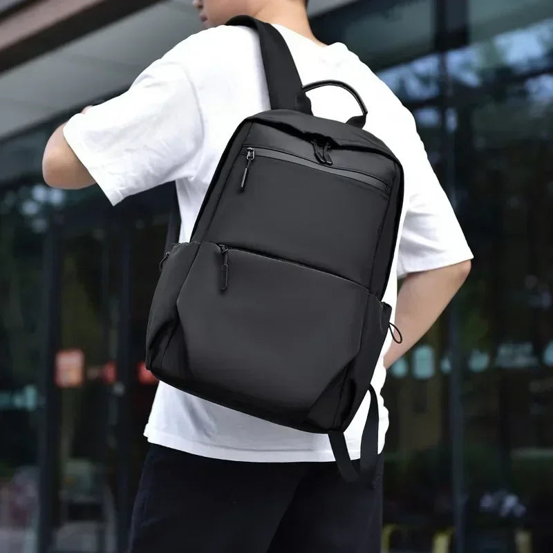 High Capacity Solid Zipper Waterproof Nylon Backpacks Business Computer Bag 2024 Hot Sale Man's Bag Paquete Masculino Mochila 가방