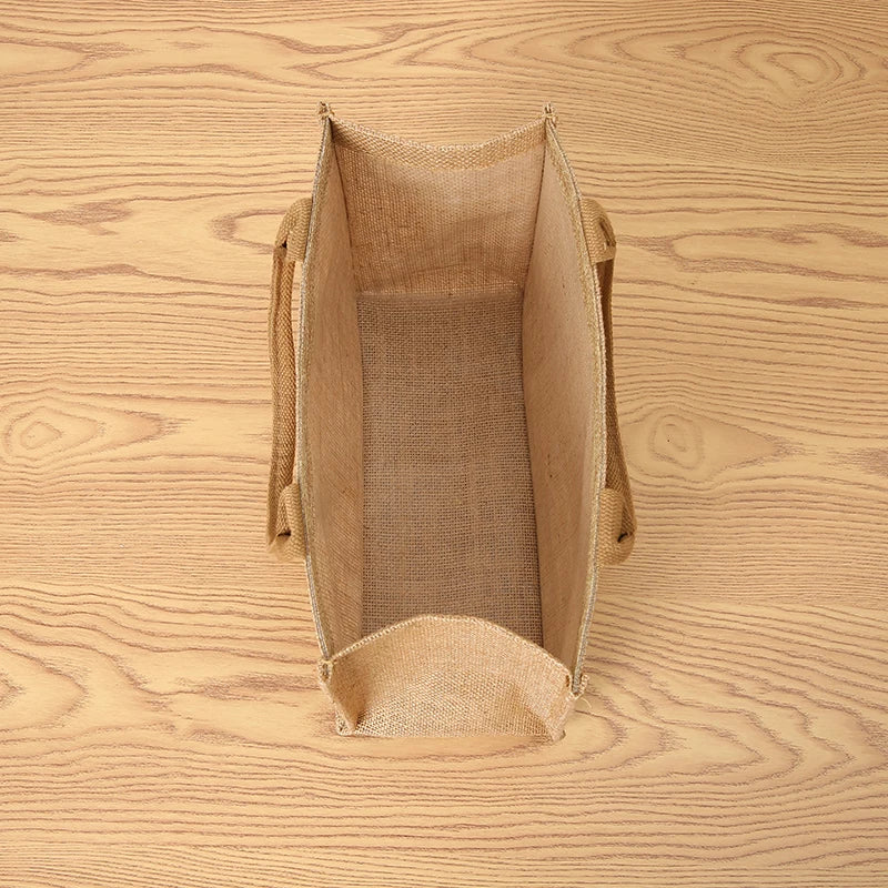 Jute handbag gift bag fashion versatile handheld large-capacity shopping bags out travel bag Tote bag men and women universal
