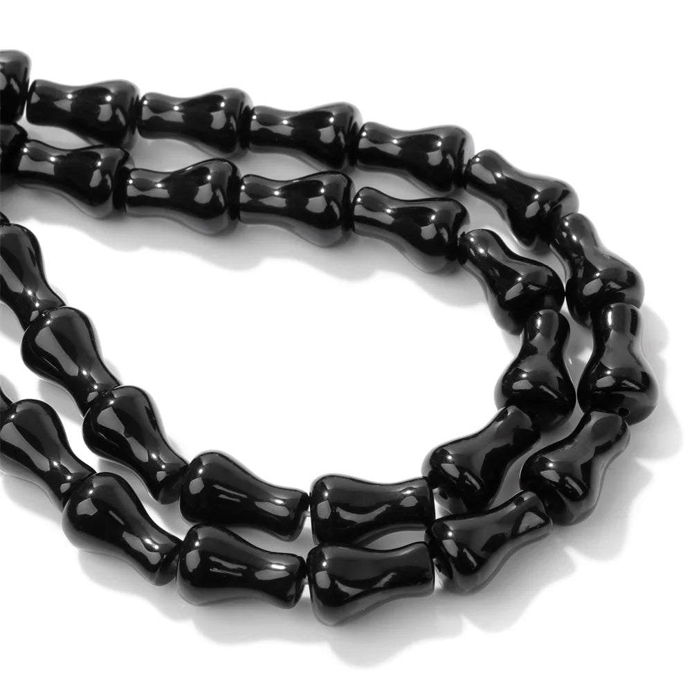 8x12mm Natural Vase Shape Stone Beads Agates Opal Tiger Eye Gems Bead Polished Spacer Loose Beads for Jewelry Making Handmade