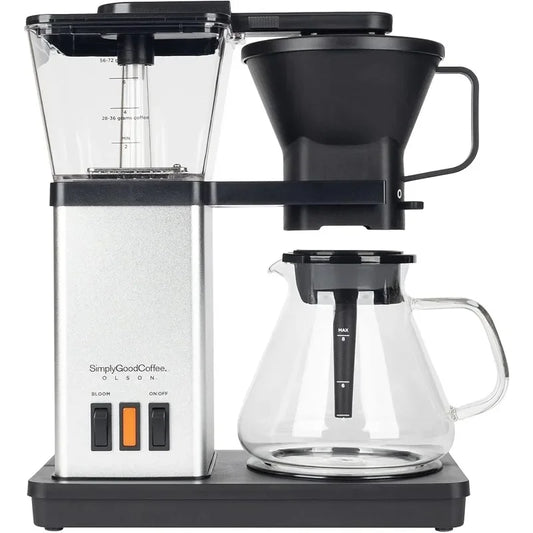 SimplyGoodCoffee Coffee Maker / Coffee Machine. 8 Cup Automatic Drip Pour Over Coffee Brewer. Easy To Use, Durable Stainless