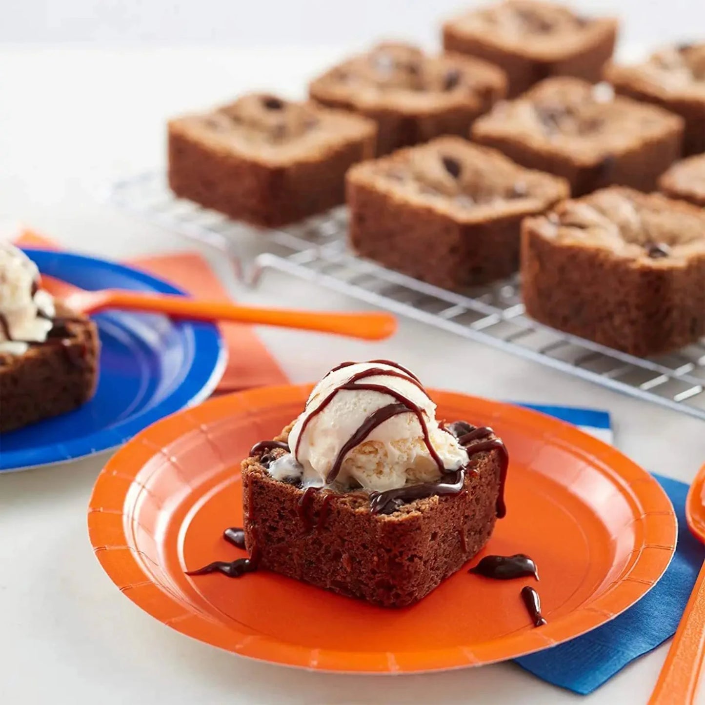 Set of 12 Durable Non-Stick Square Mini Household Baking Pan Oven Trays Tools for Bread Burger Muffin Cupcake - Convenient Cake