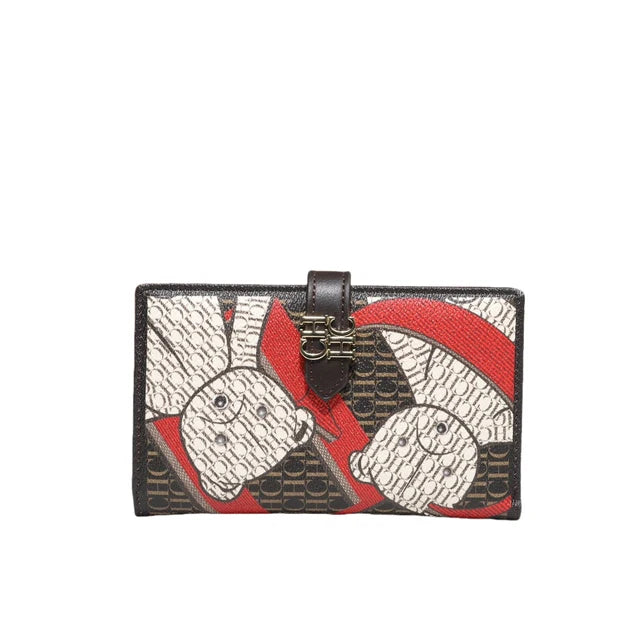 CH Women's Coin Purse Wallet Daily Commuting Fashion Clip Women's Organiser Wallet Superior Sense Long Large Capacity Card