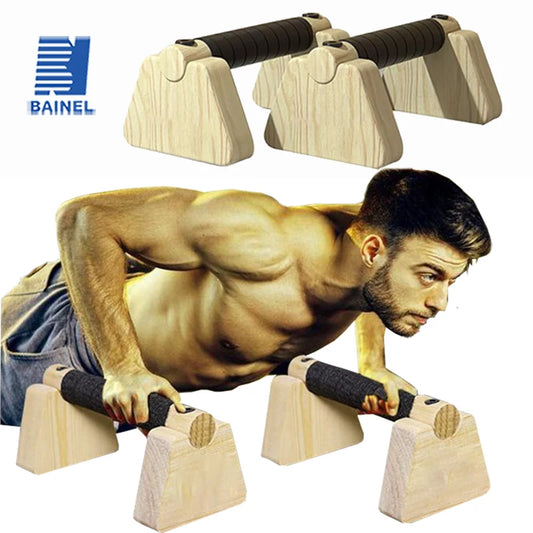 New Push Up Russian Stand Wooden Single and Parallel Bars Inverted Stand Practice Solid Wood Strength Training Equipment