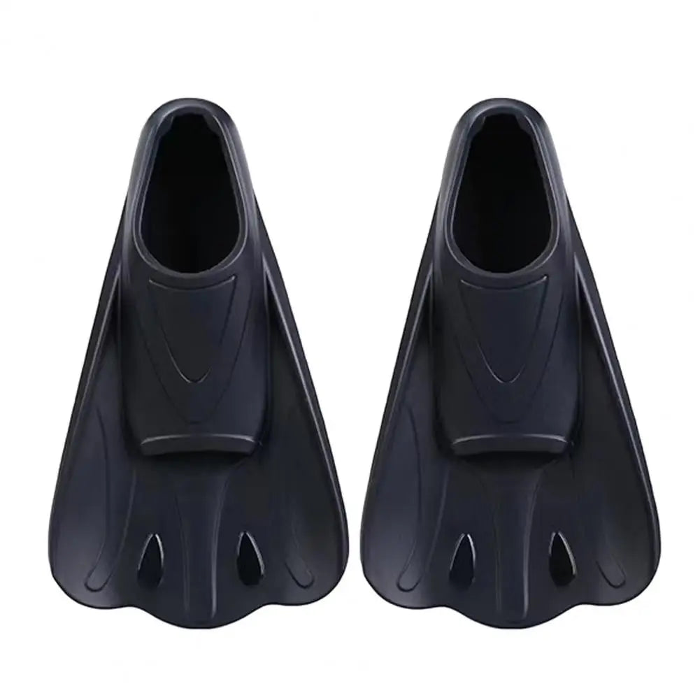 1 Pair Swim Fins Comfortable Non-slip Professional Auxiliary Training Silicone Short Swimming Training Flippers Water Sports