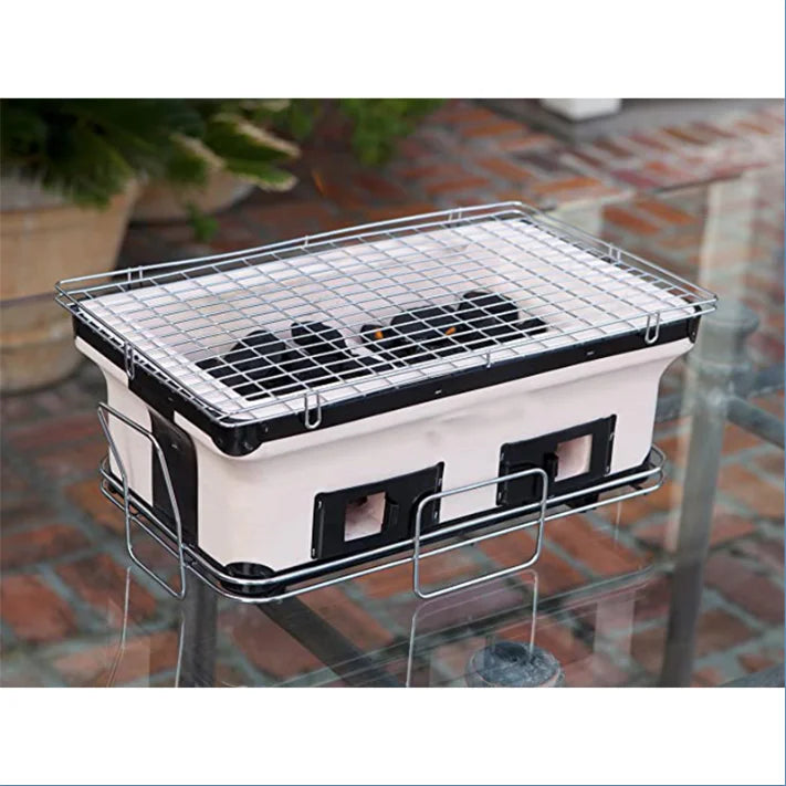 Outdoor portable comping MINI camping BBQ Japanese style mud barbecue tandoor grill