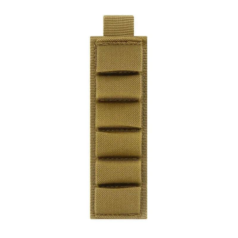 Outdoor hunting accessories: 6-loop shotgun stock shell holder, 12-gauge cartridge bag, rifle stock, bullet carrier, Velcro