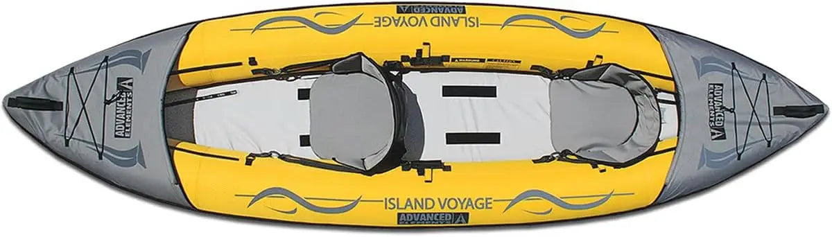 Island Voyage 2 Inflatable Kayak - for 1 or 2 Person - 11 ft - Yellow