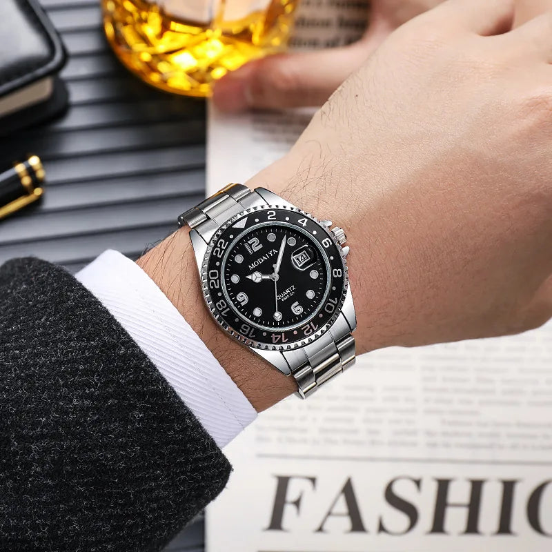 New Mens Watch Silicone Strap Glow Needle Quartz Watches for Male Calendar Casual Wristwatch Relogio Masculino Clock Men Hour