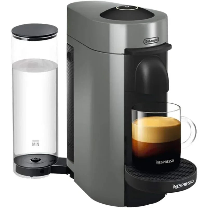 Nespresso VertuoPlus Deluxe Coffee and Espresso Machine by De'Longhi with Milk Frother, 5 ounces, Matte Black