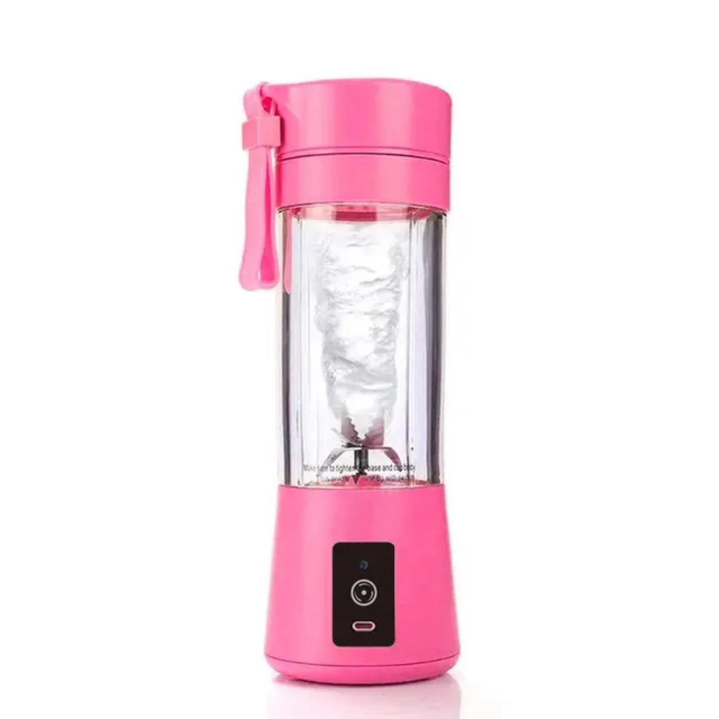 Lightweight and Portable Pink USB Rechargeable Personal Blender with 6 Sharp Blades - Compact Mini Smoothie Maker and Milkshake
