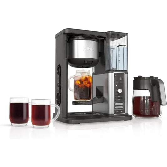 Ninja Hot & Iced XL Coffee Maker, 4 Brew Styles, Single-Serve Coffee Brewer, 12-Cup Carafe, Removable Reservoir, CM371