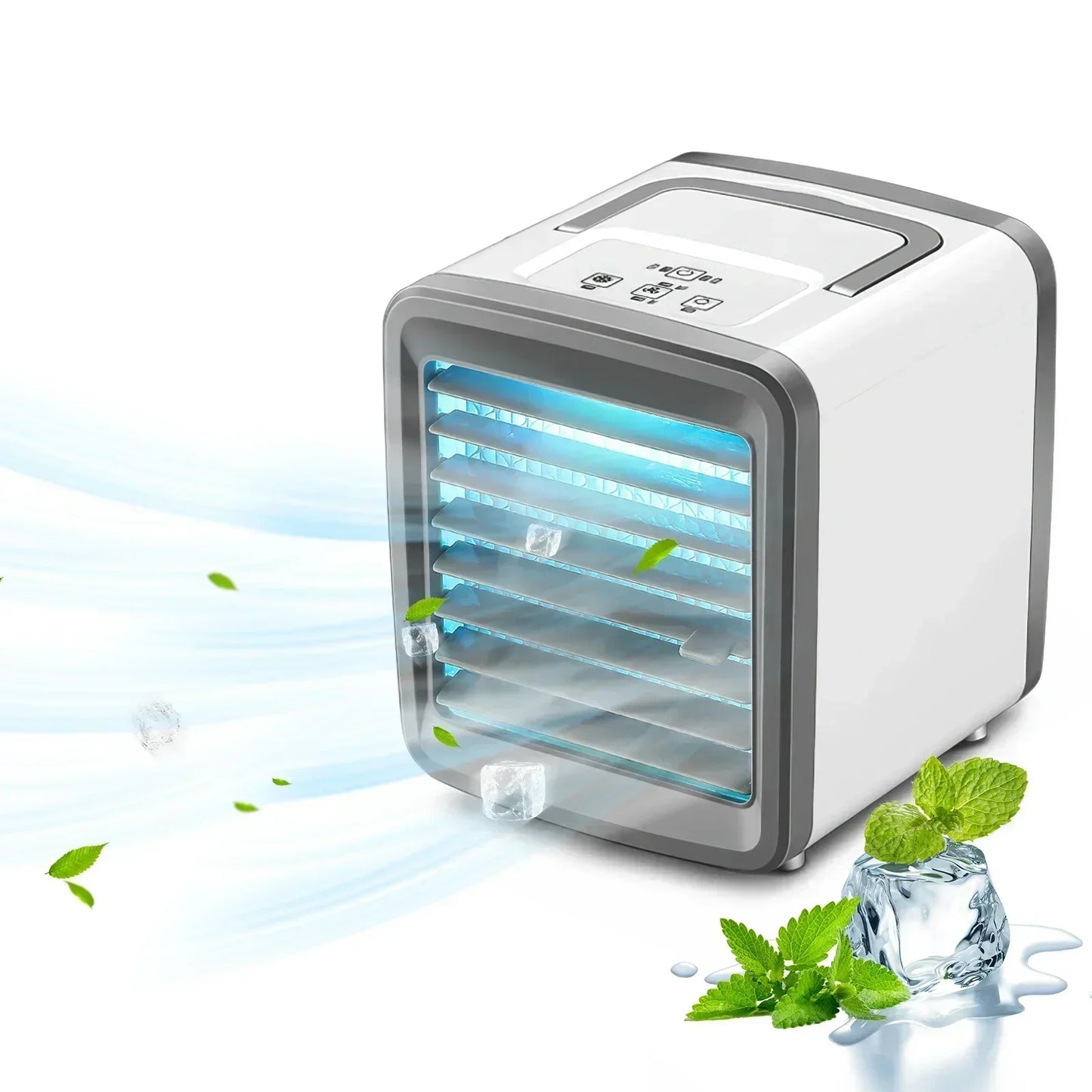 Portable Air Conditioner Mini Fan Cooler Air Cooler USB Conditioning 3 Gear Speed Cooling Fan Humidifier for Home Office