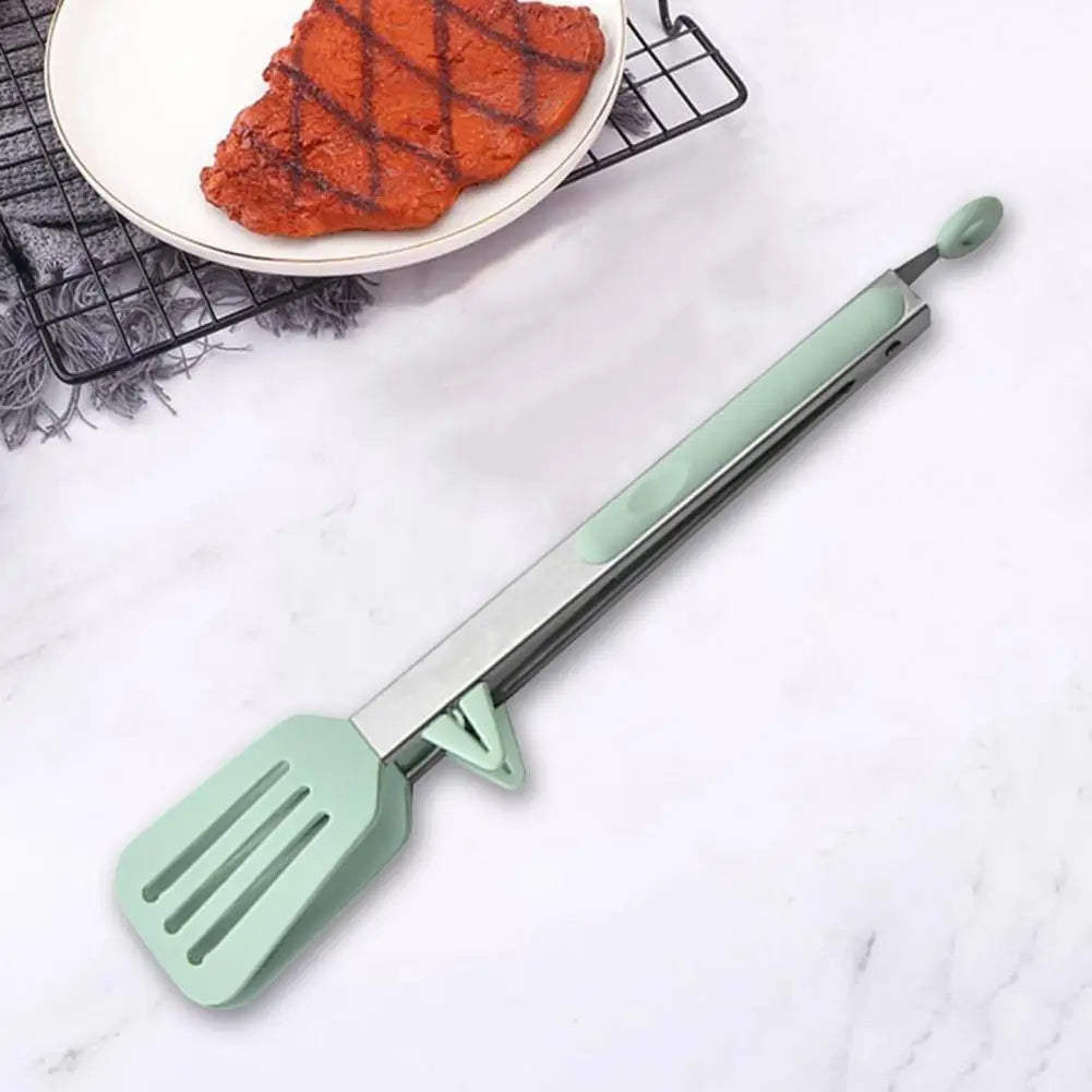 Non-stick Pan Tong Stainless Steel Food Tongs with Silicone Tip for Bbq Baking Non Stick Kitchen Clamp for Cooking Fish Steak