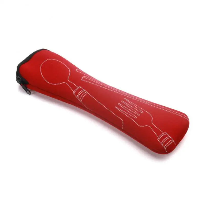 Portable Tableware Bag Cutlery  Dinner Set Travel Packaging Storage Box Dinnerware Picnic Fork Spoon  Without