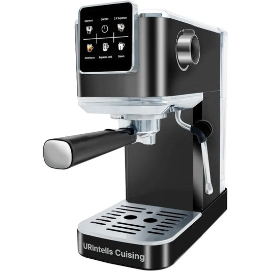 Espresso Machine 20 Bar, Touch Screen Espresso Maker with Americano, Coffee Machine with Steam Milk Frother Cold Brew Home Gifts