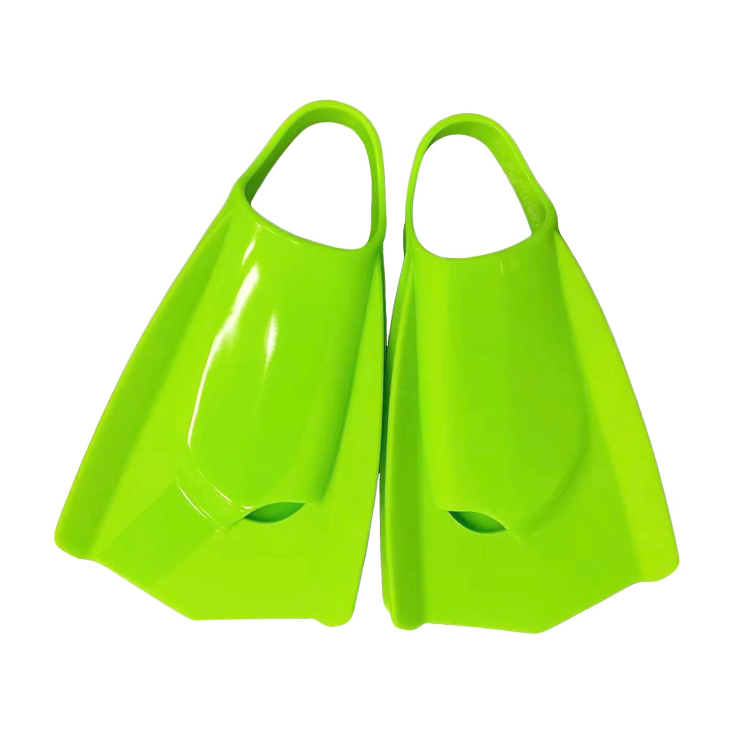 Unisex Adult Powerfin Professional Swim Training Fins Comfortable Silicone Short Blade Flippers Left-Right Design with Open Heel