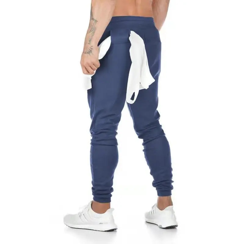 New Cotton Gym Pants Men Quick Dry Fit Running Jogging Pants Men Bodybuilding Training Sport Pants Fitness Trousers Sportswear