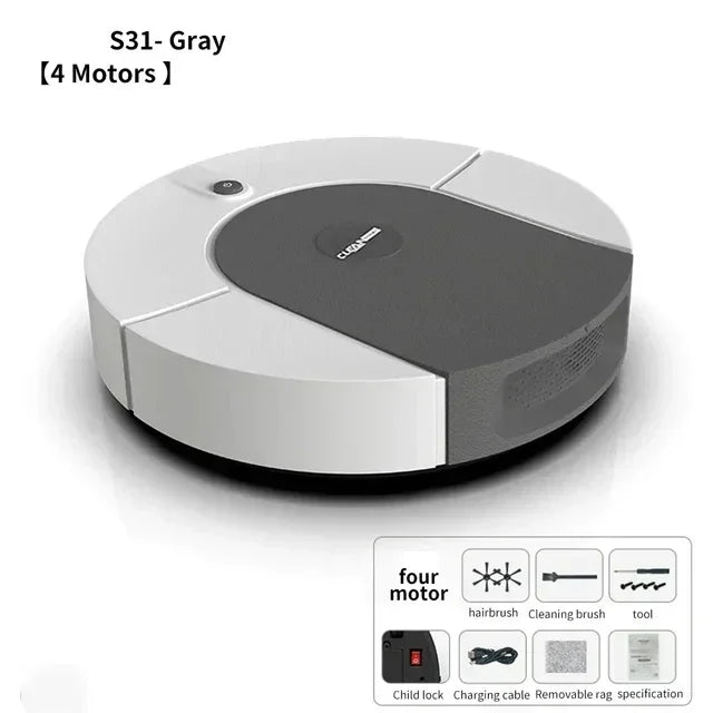 ZAIXIAO Smart Sweeping Robot Vacuum Cleaner Dry and Wet Mopping Rechargeable Robot Electric Floor Mop Cleaning Robot Home Applia
