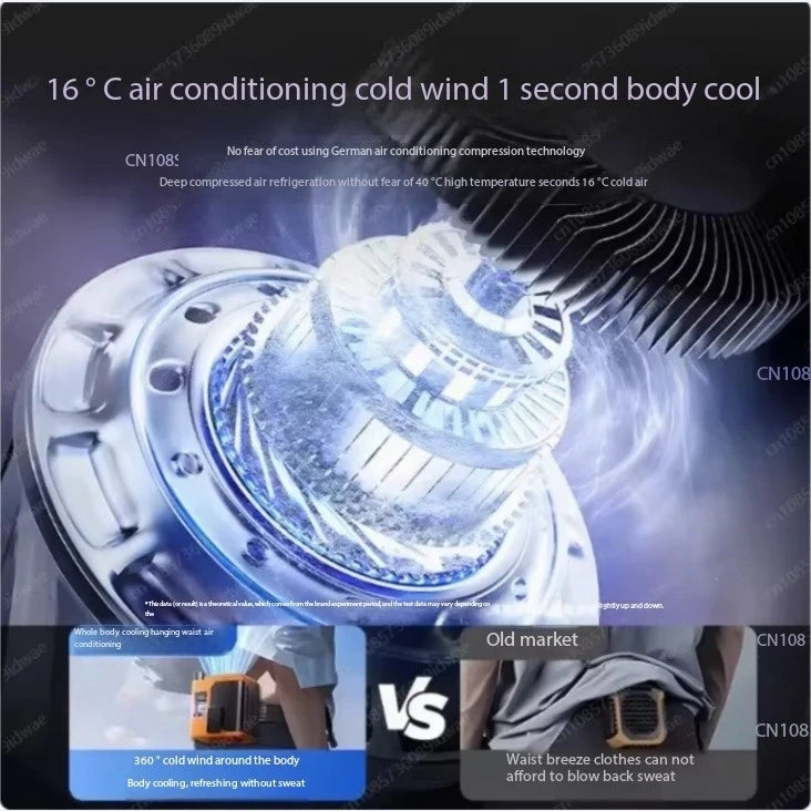 Portable clip waist,outdoor welder,ground charging,small super long battery life,strong refrigeration,air conditioner,small fan