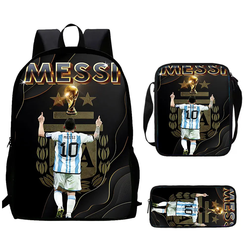 Cartoon C-CR7 Football-Stars Child School Backpack With Shoulder Bags Pencil Bags School Bags for Boys Girls Best Gift