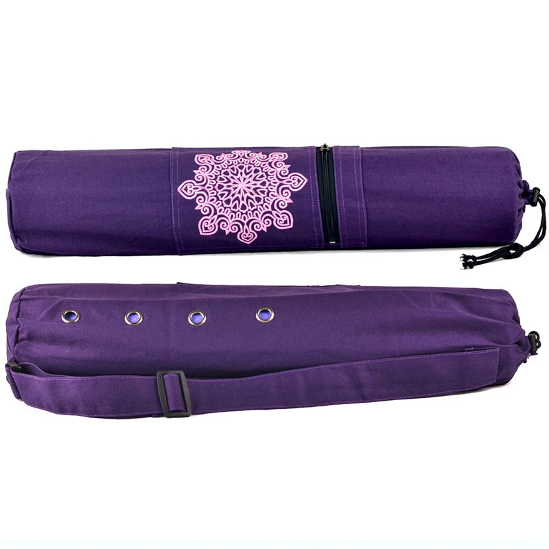 Hot Yoga Mat Cover Wear Resistant Canvas Yoga Backpack Breathable Sports Fitness Canvas Bag Yoga Blankets Accessories