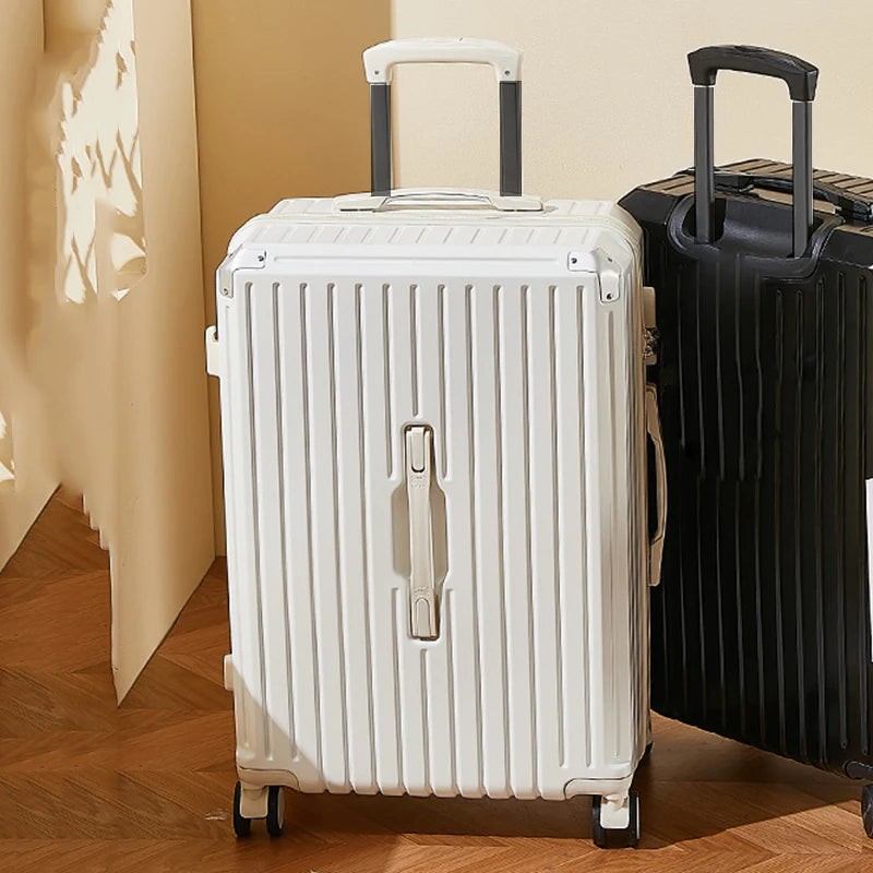 Travel Suitcase 28/32/34 Inch Large Capacity Free Shipping Rolling Luggage Unisex White Travel Box on Wheels Shipping from US
