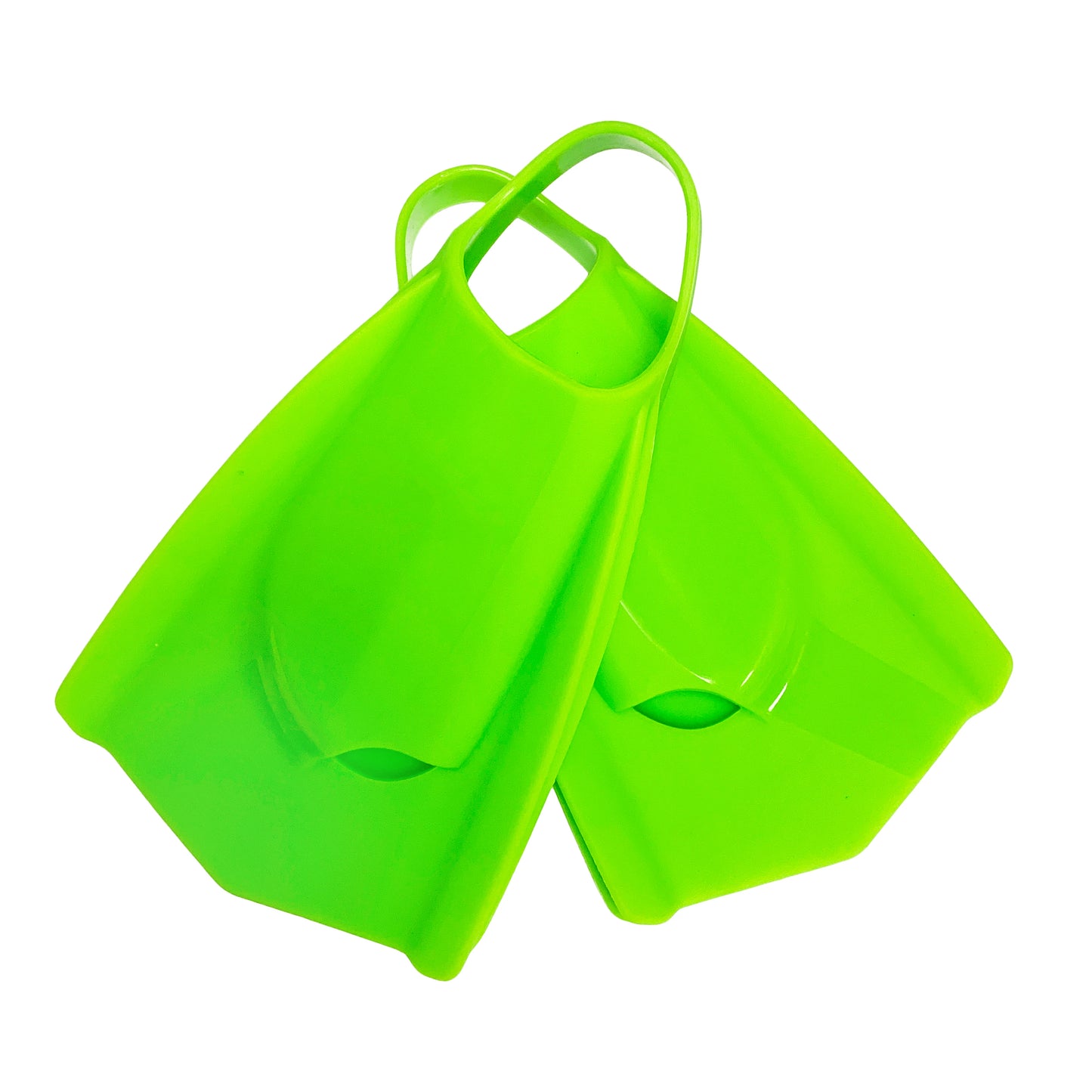 Unisex Adult Powerfin Professional Swim Training Fins Comfortable Silicone Short Blade Flippers Left-Right Design with Open Heel