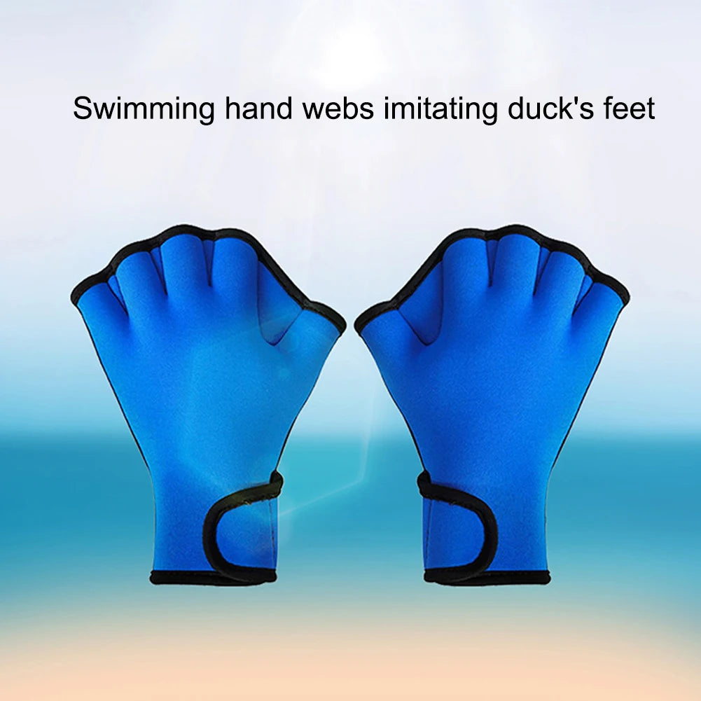 Silicone Swimming Fins Flipper Men Women Child Swim Pool Sport Professional Training Finger Hand Webbed Gloves Paddles Equipment