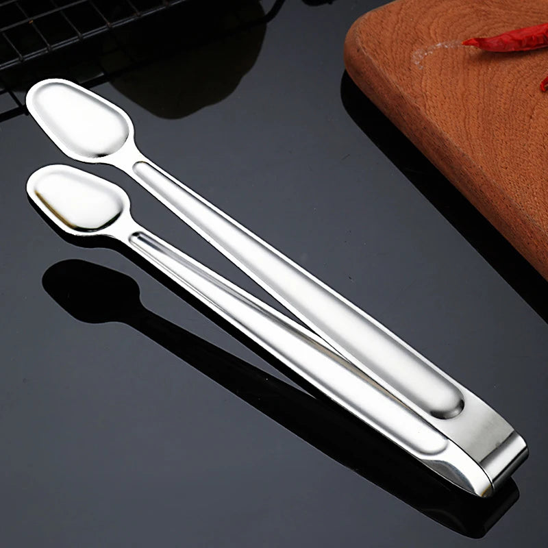 BBQ Food Tongs Barbecue Clip Stainless Steel Kitchen Food Meat Clip Non-slip Non-Stick Steak Clamp Cooking Tool For Grill Baking