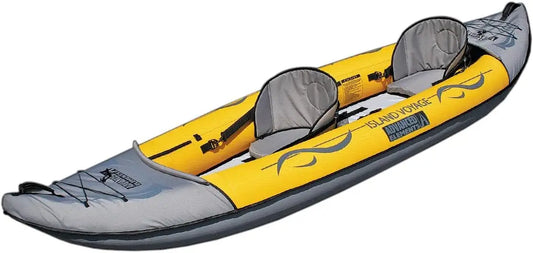 Island Voyage 2 Inflatable Kayak - for 1 or 2 Person - 11 ft - Yellow