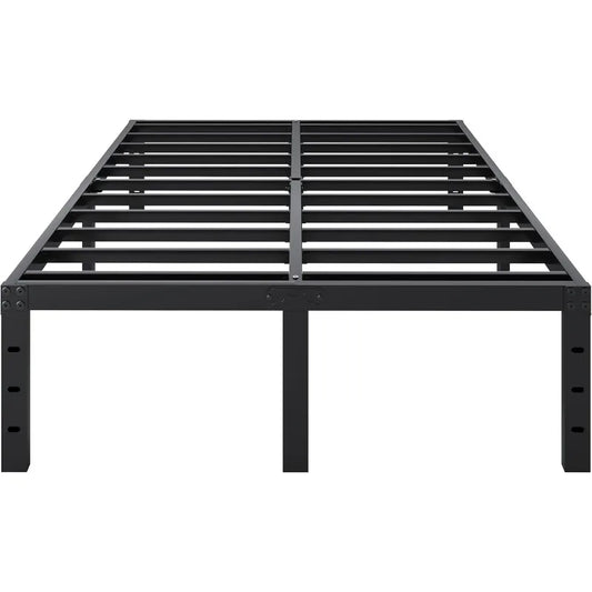 Bed Frame Queen Size, 18 Inch Heavy Duty Queen Bed Frame Metal Platform No Box Spring Needed, Mattress Foundation,