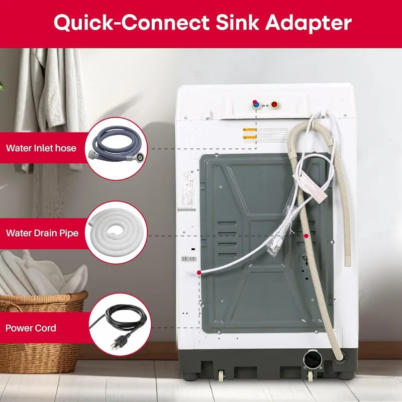 RPW302 Portable Washing Machine, 3.0 cu ft, White